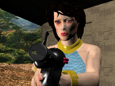 Armed, dangerous, half naked...