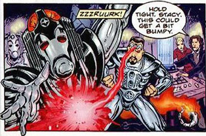 The Cyberleader gets a taste of his own medicine courtesy of Bill...
