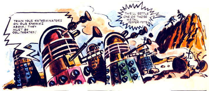 One-eyed Daleks courtesy of Mr Williams