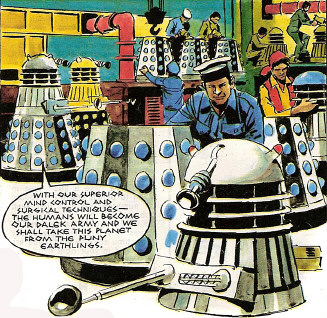 Dalek production line - the old-fashioned way