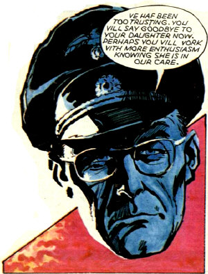 Spiegal in villainous Nazi mode