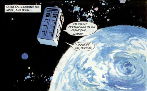 How nice to see the TARDIS back in space...